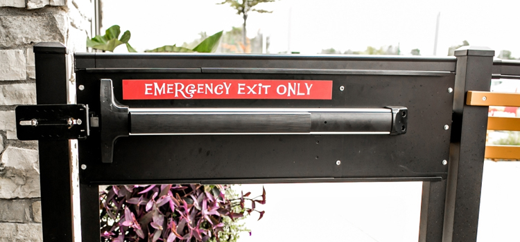 emergency push bar installation in Holtville