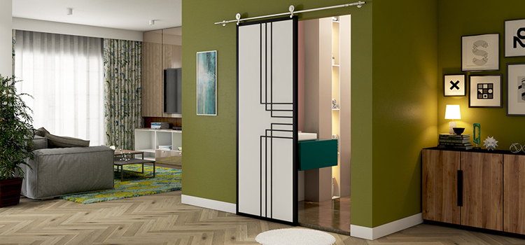 sliding bathroom door installation in Holtville